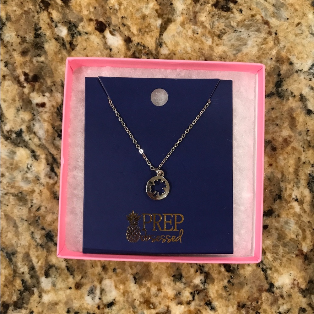 Prep Obsessed Irish Four Leaf Clover Necklace